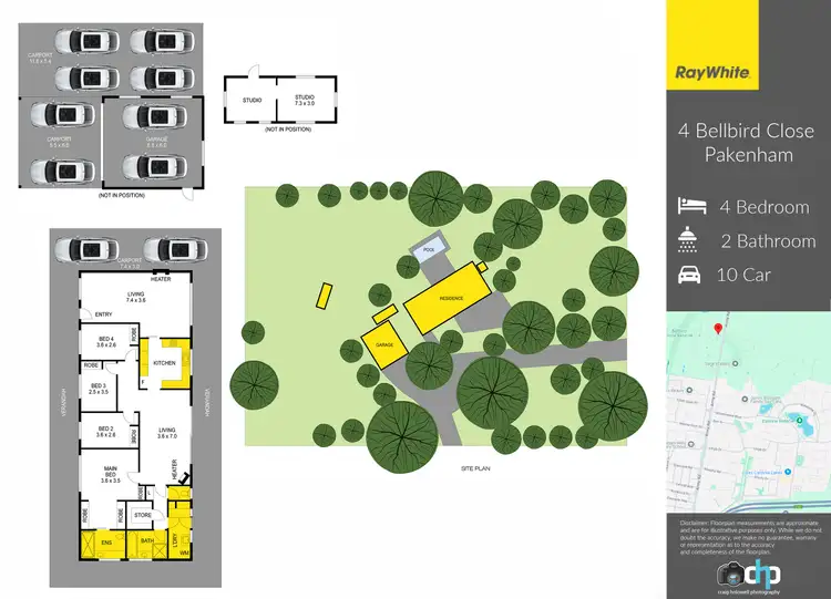 Floorplan of Homely house listing, 4 Bellbird Close, Pakenham VIC 3810