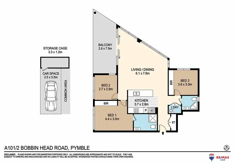 Floorplan of Homely apartment listing, A101/2 Bobbin Head Road, Pymble NSW 2073