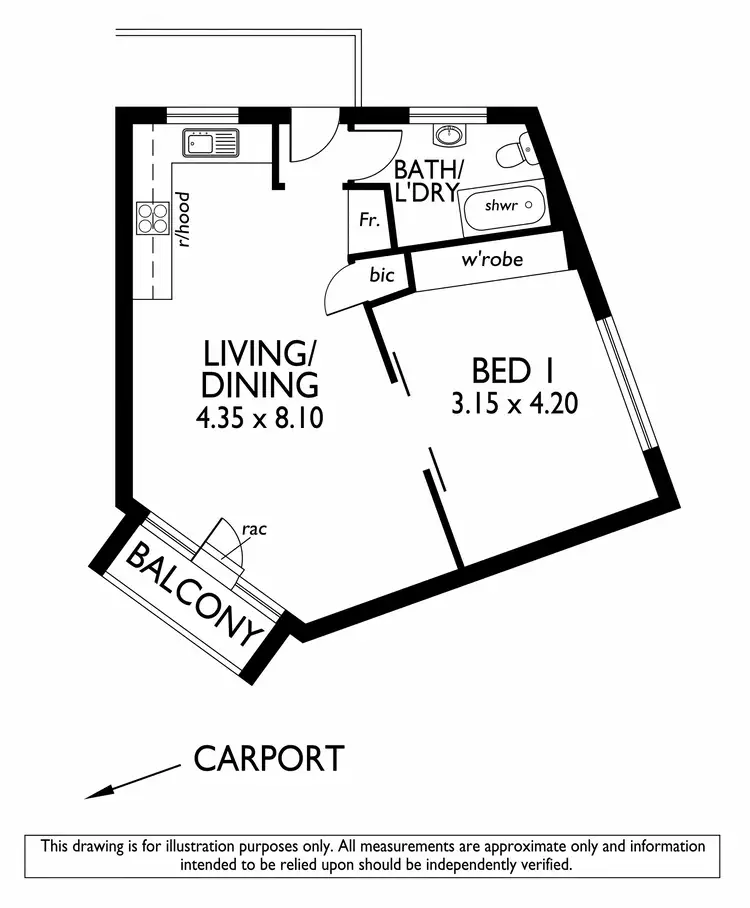 Floorplan of Homely unit listing, 10/15 Warwick Avenue, Kurralta Park SA 5037