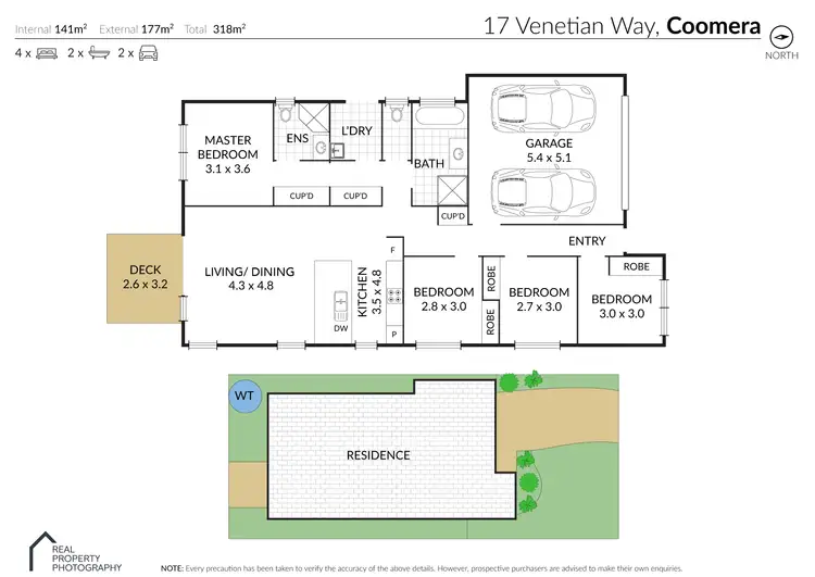 Floorplan of Homely house listing, 17 Venetian Way, Coomera QLD 4209