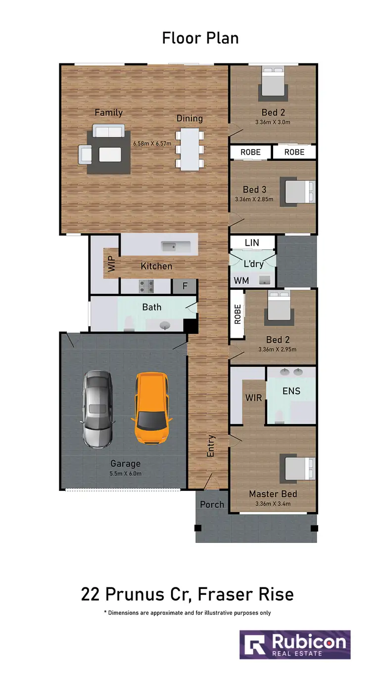 Floorplan of Homely house listing, 22 Prunus Crescent, Fraser Rise VIC 3336