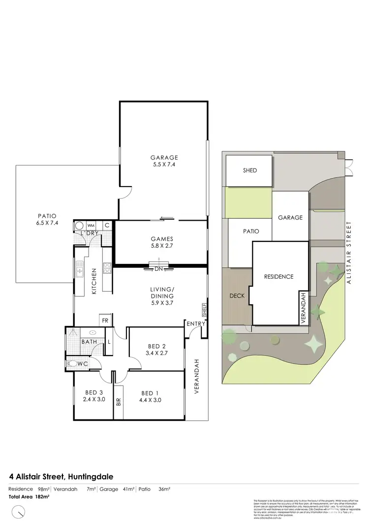 Floorplan of Homely house listing, 4 Alistair Street, Huntingdale WA 6110