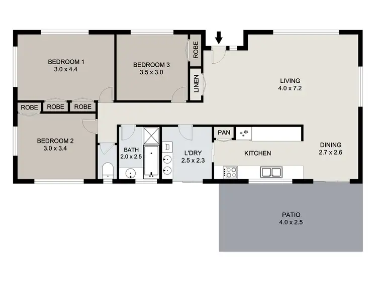 Floorplan of Homely house listing, 49 Mars Crescent, Telina QLD 4680