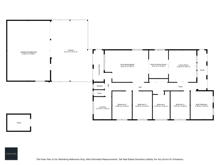 Floorplan of Homely house listing, 49 Donovan Dr, Wangaratta VIC 3677