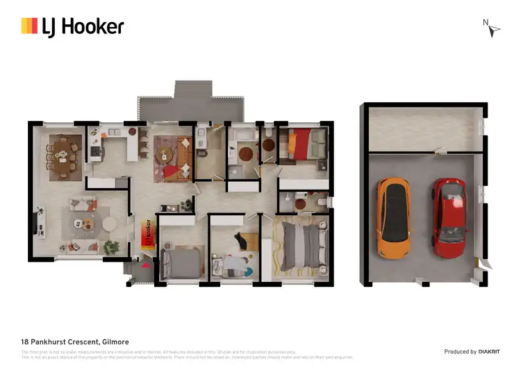 Floorplan of Homely house listing, 18 Pankhurst Crescent, Gilmore ACT 2905