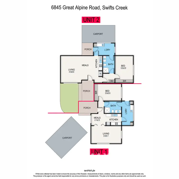 Floorplan of Homely house listing, 6846 Great Alpine Road, Swifts Creek VIC 3896