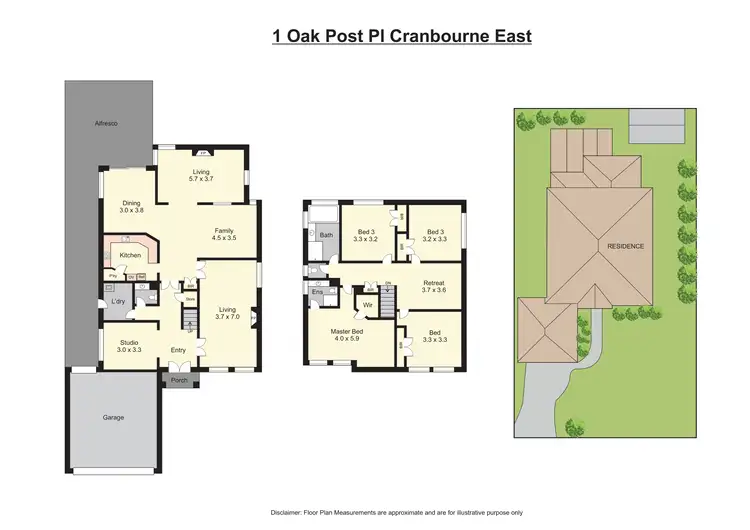 Floorplan of Homely house listing, 1 Oak Post Place, Cranbourne East VIC 3977