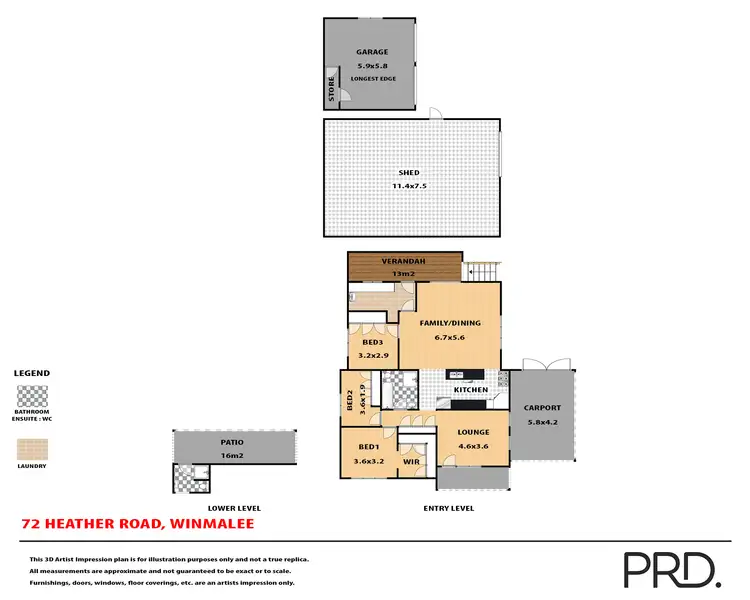 Floorplan of Homely house listing, 72 Heather Road, Winmalee NSW 2777