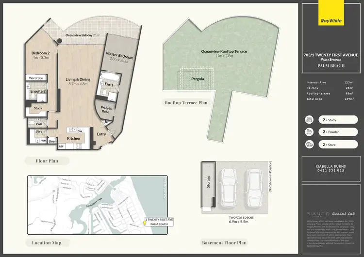 Floorplan of Homely unit listing, 703/1 Twenty First Avenue, Palm Beach QLD 4221