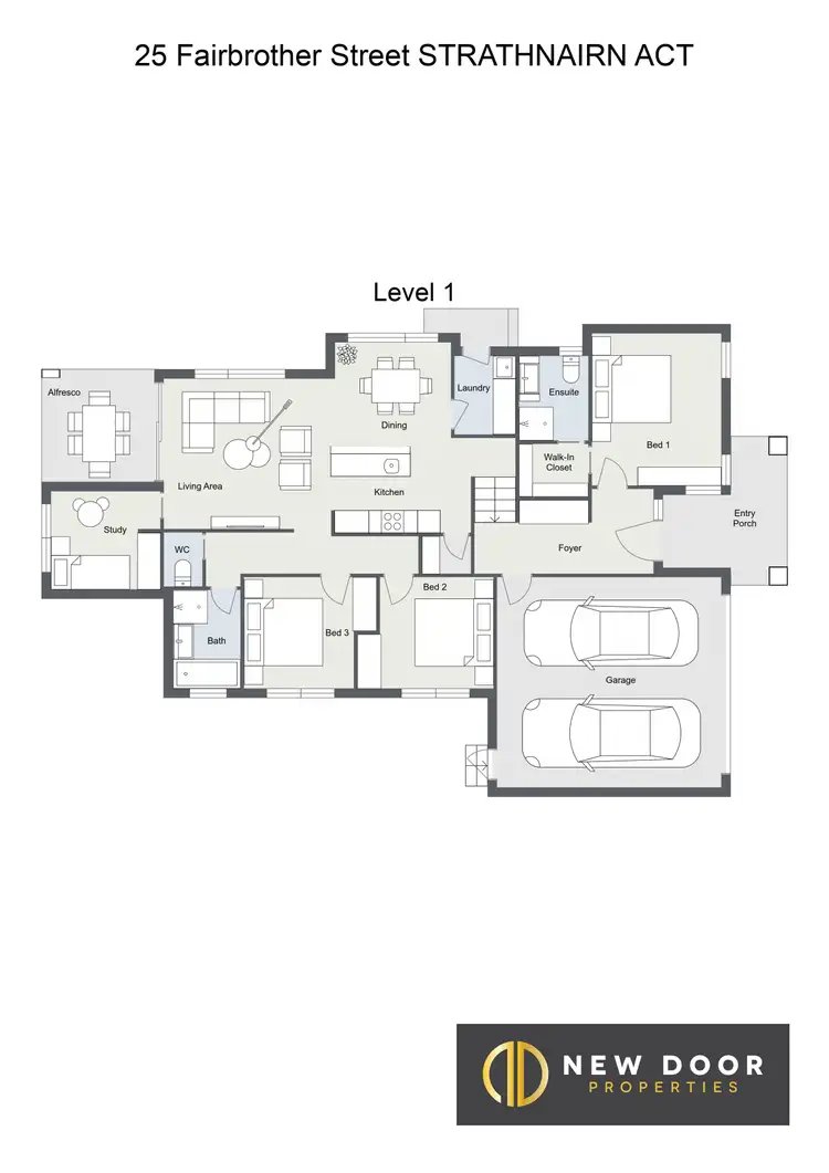 Floorplan of Homely house listing, 25 Fairbrother Street, Strathnairn ACT 2615