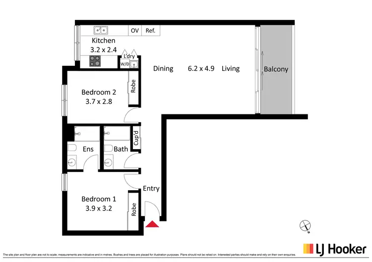 Floorplan of Homely apartment listing, 118/10 Ipima Street, Braddon ACT 2612
