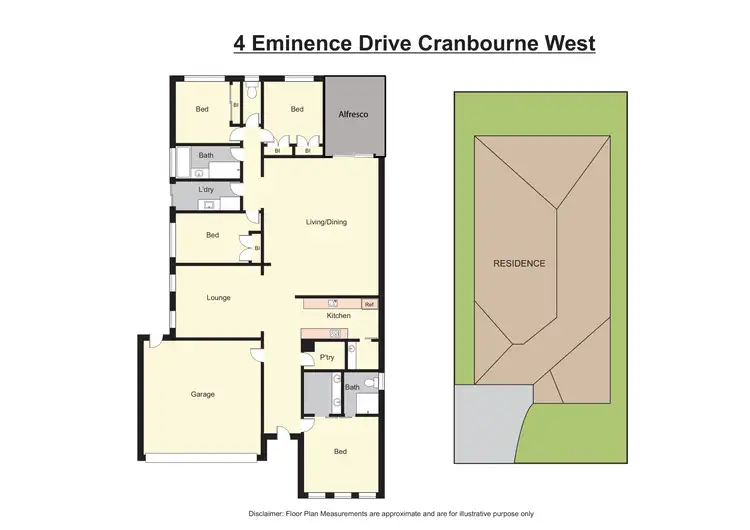 Floorplan of Homely house listing, 4 Eminence Drive, Cranbourne West VIC 3977