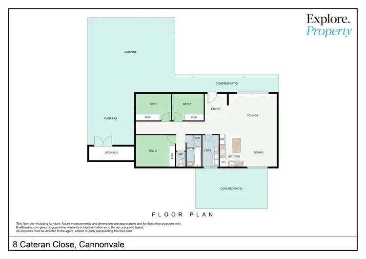 Floorplan of Homely house listing, 8 Cateran Close, Cannonvale QLD 4802