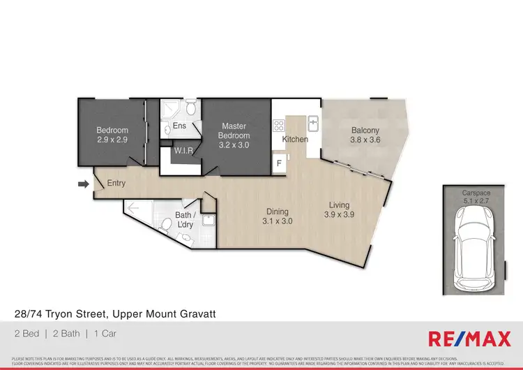 Floorplan of Homely unit listing, 28/74 Tryon Street, Upper Mount Gravatt QLD 4122