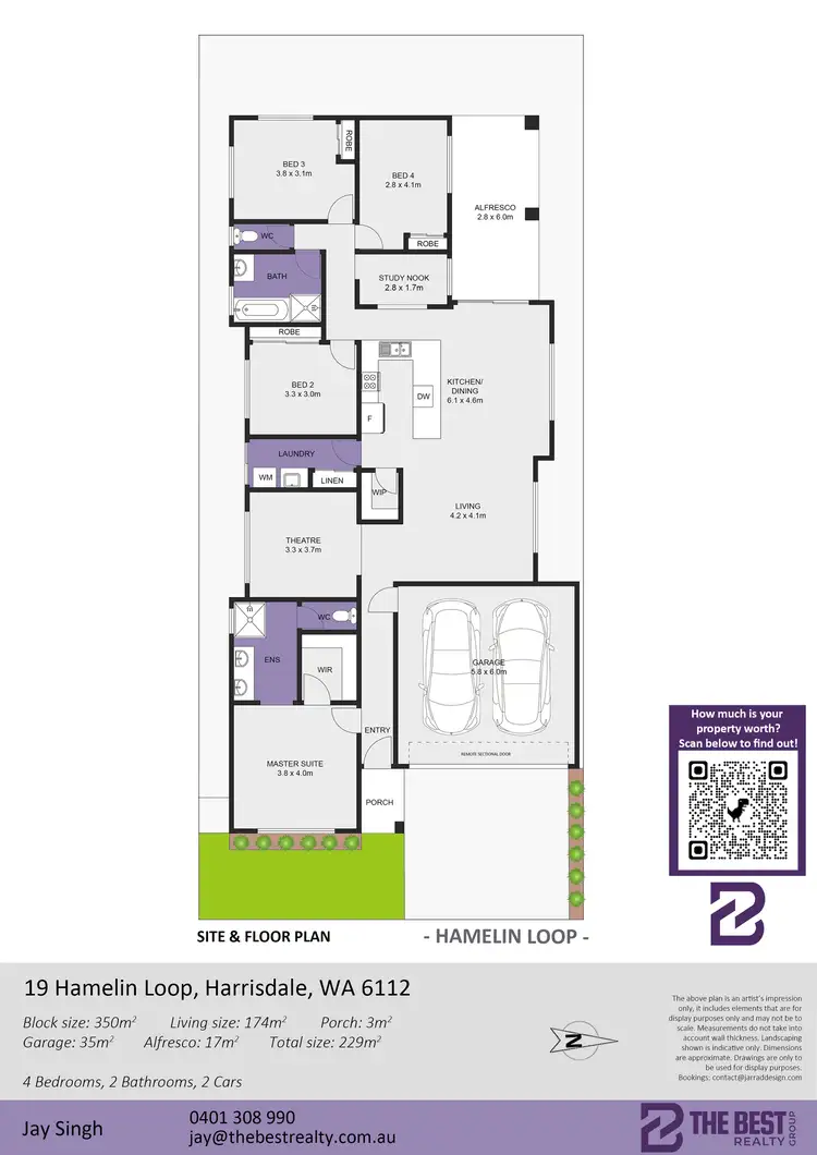Floorplan of Homely house listing, 19 Hamelin Loop, Harrisdale WA 6112