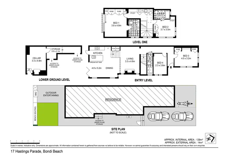 Floorplan of Homely house listing, 17 Hastings Parade, Bondi Beach NSW 2026
