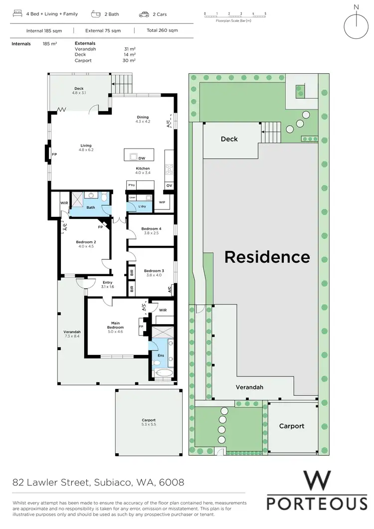 Floorplan of Homely house listing, 82 Lawler Street, Subiaco WA 6008
