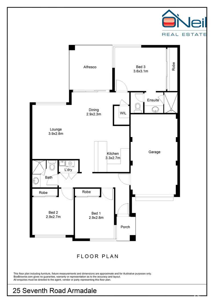 Floorplan of Homely house listing, 25 Seventh Road, Armadale WA 6112