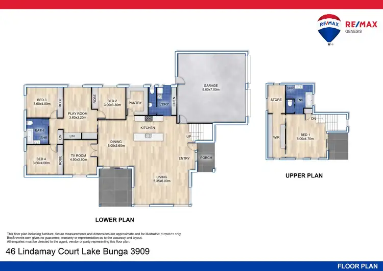 Floorplan of Homely house listing, 46 Lindamay Court, Lake Bunga VIC 3909