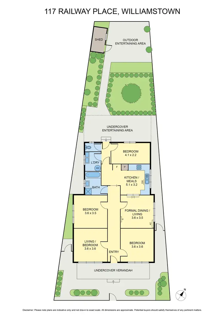 Floorplan of Homely house listing, 117 Railway Place, Williamstown VIC 3016