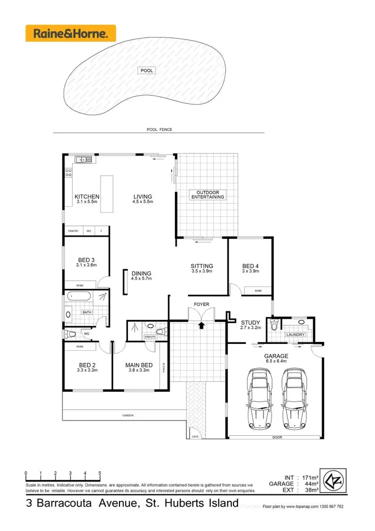 Floorplan of Homely house listing, 3 Barracouta Avenue, St Huberts Island NSW 2257