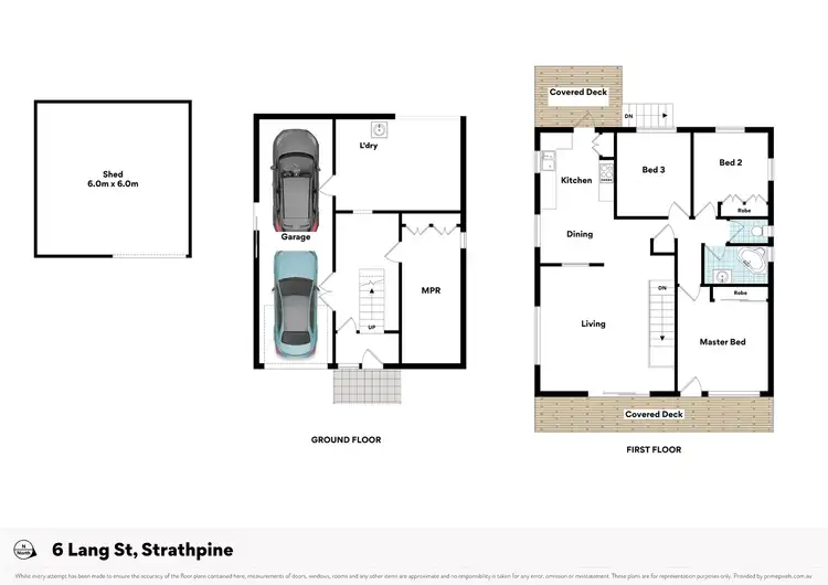 Floorplan of Homely house listing, 6 Lang Street, Strathpine QLD 4500