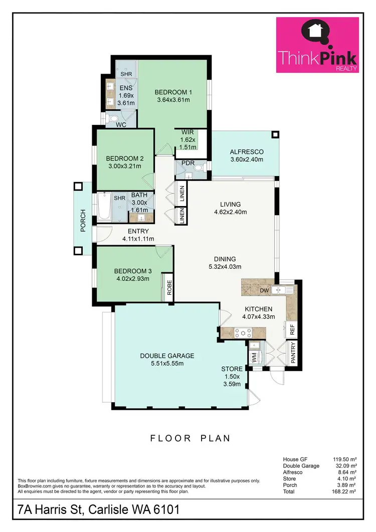 Floorplan of Homely villa listing, 7A Harris Street, Carlisle WA 6101