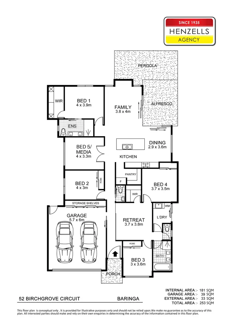 Floorplan of Homely house listing, 52 Birchgrove Circuit, Baringa QLD 4551