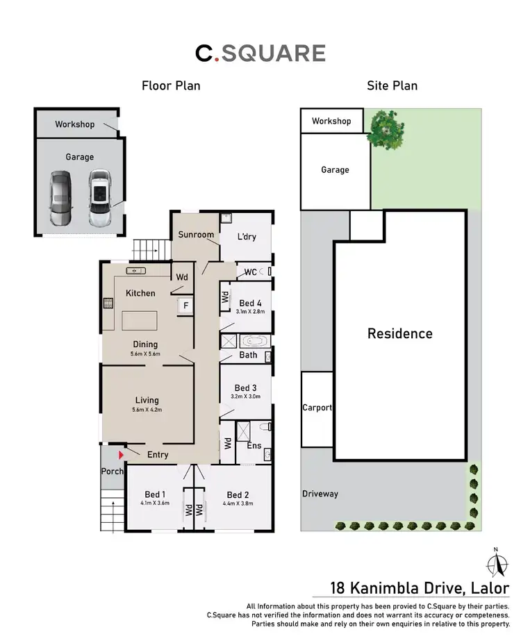 Floorplan of Homely house listing, 18 Kanimbla Drive, Lalor VIC 3075
