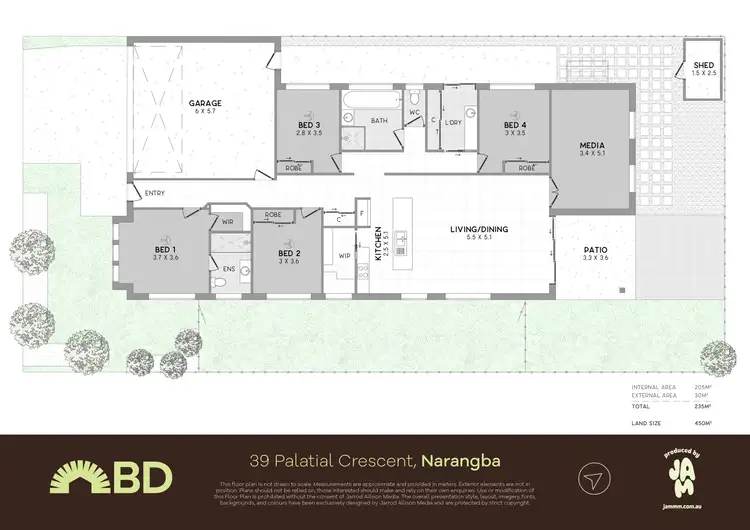 Floorplan of Homely house listing, 39 Palatial Crescent, Narangba QLD 4504