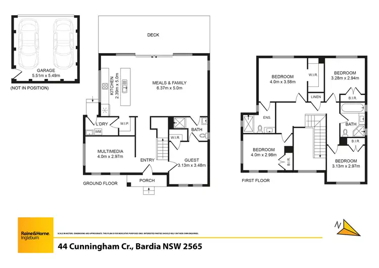 Floorplan of Homely house listing, 44 Cunningham Crescent, Bardia NSW 2565