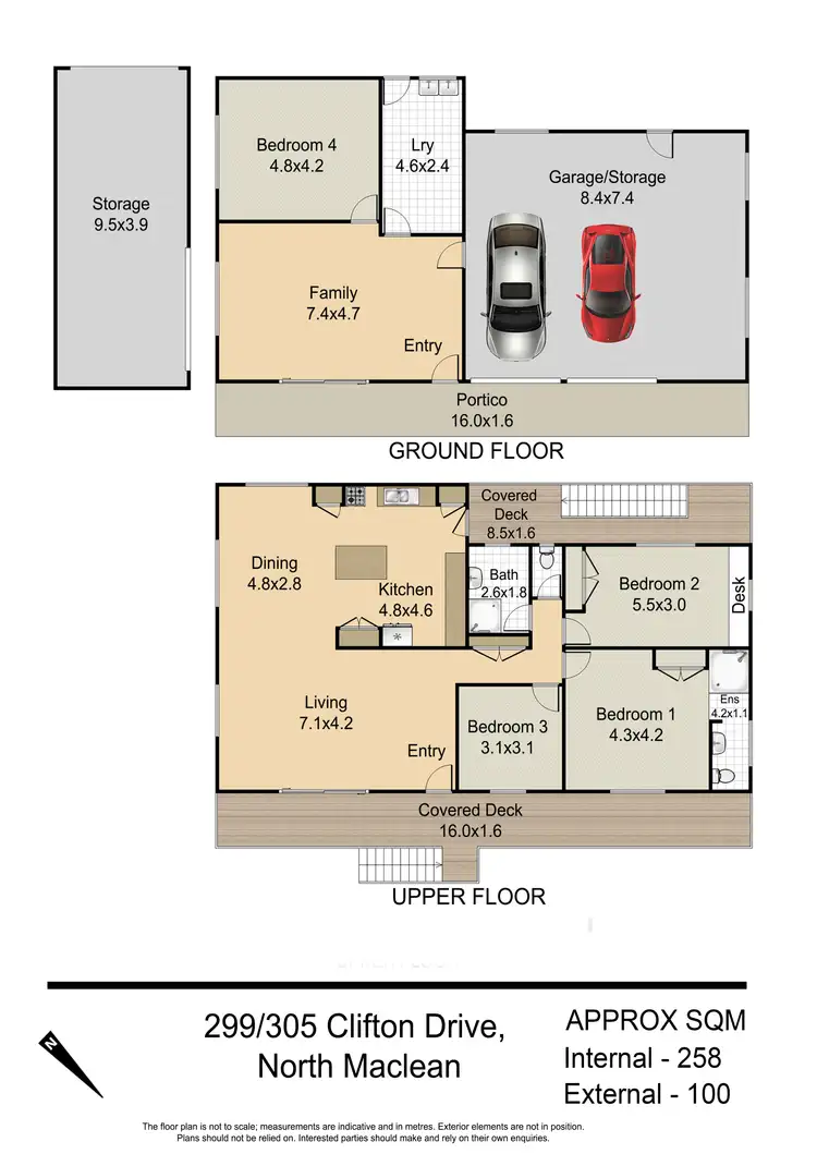 Floorplan of Homely rural property listing, 299-305 Clifton Drive, North Maclean QLD 4280