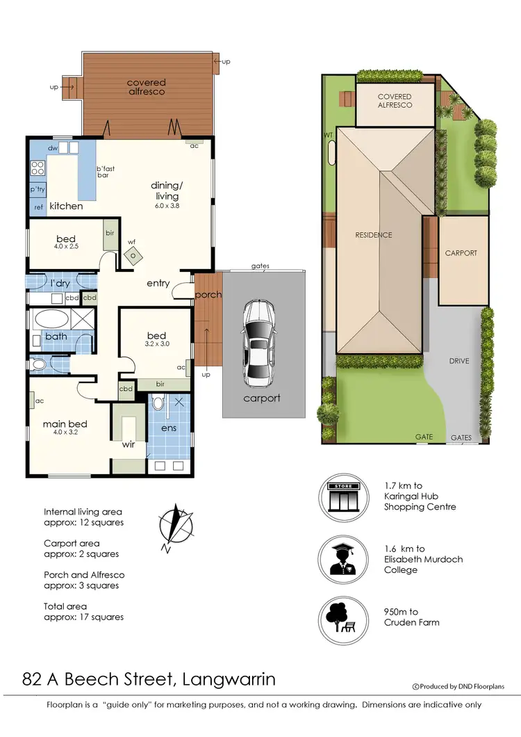 Floorplan of Homely house listing, 82A Beech Street, Langwarrin VIC 3910