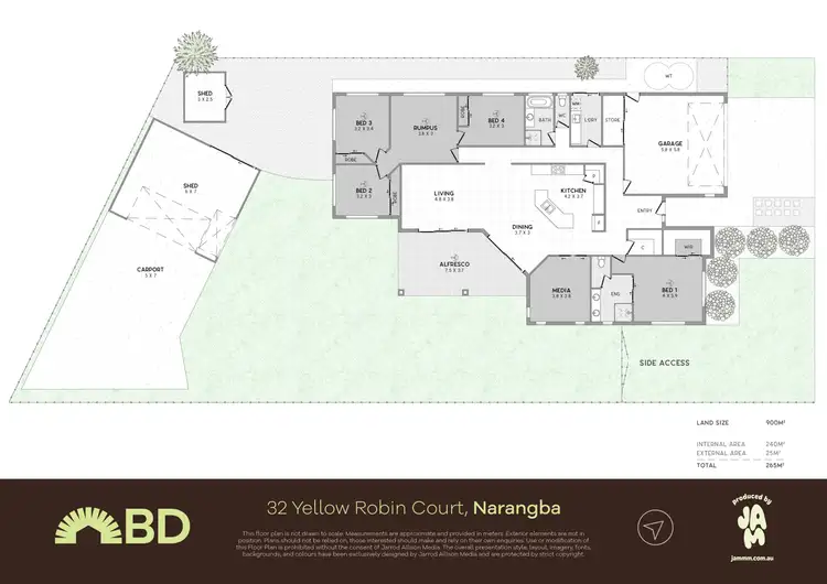 Floorplan of Homely house listing, 32 Yellow Robin Court, Narangba QLD 4504