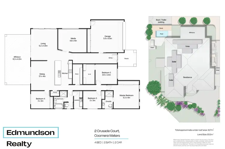 Floorplan of Homely house listing, 2 Crusade Court, Coomera Waters QLD 4209