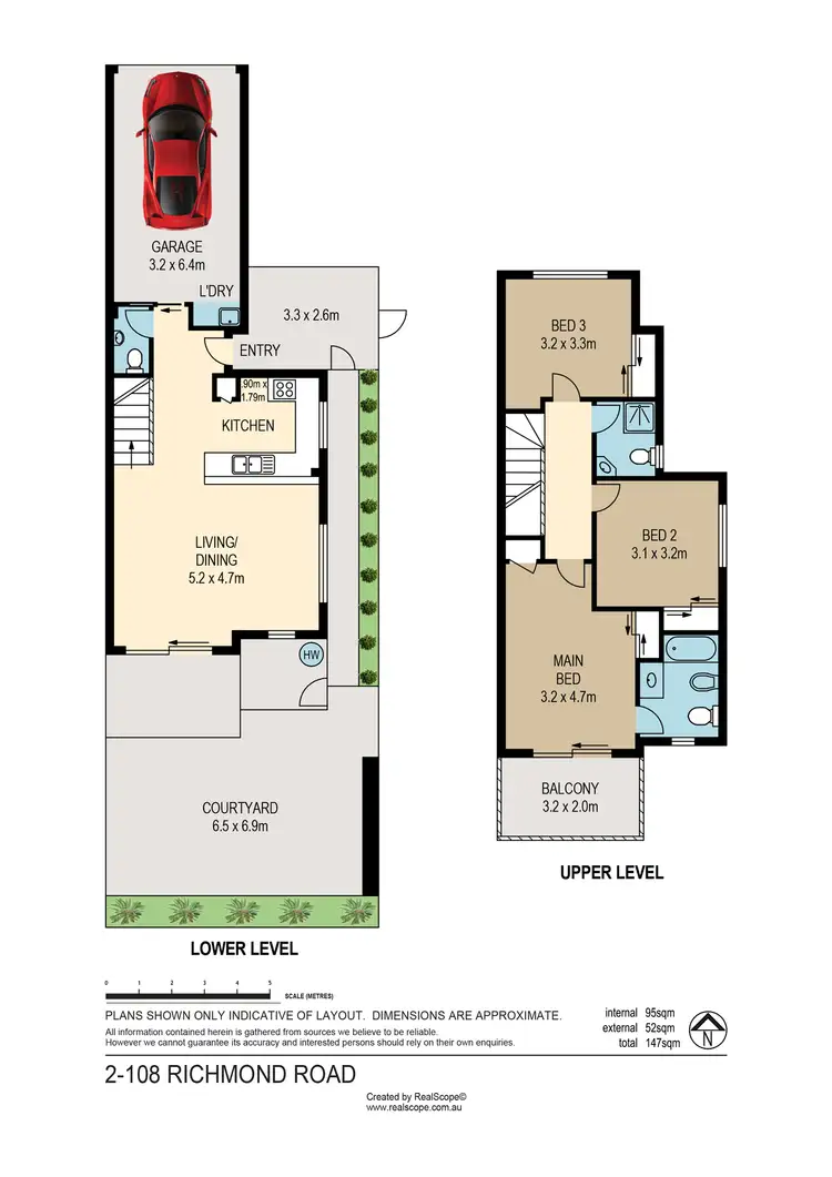 Floorplan of Homely townhouse listing, 2/108 Richmond Road, Morningside QLD 4170
