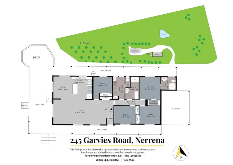 Floorplan of Homely rural property listing, 245 Garvies Road, Nerrena VIC 3953