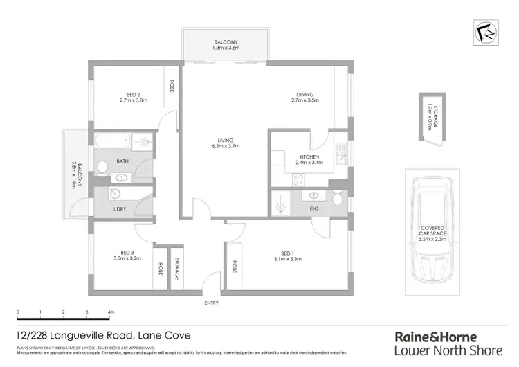 Floorplan of Homely apartment listing, 12/228 Longueville Road, Lane Cove NSW 2066
