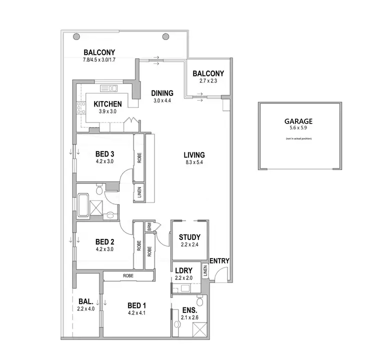 Floorplan of Homely unit listing, 18/41 Smith Street, Wollongong NSW 2500