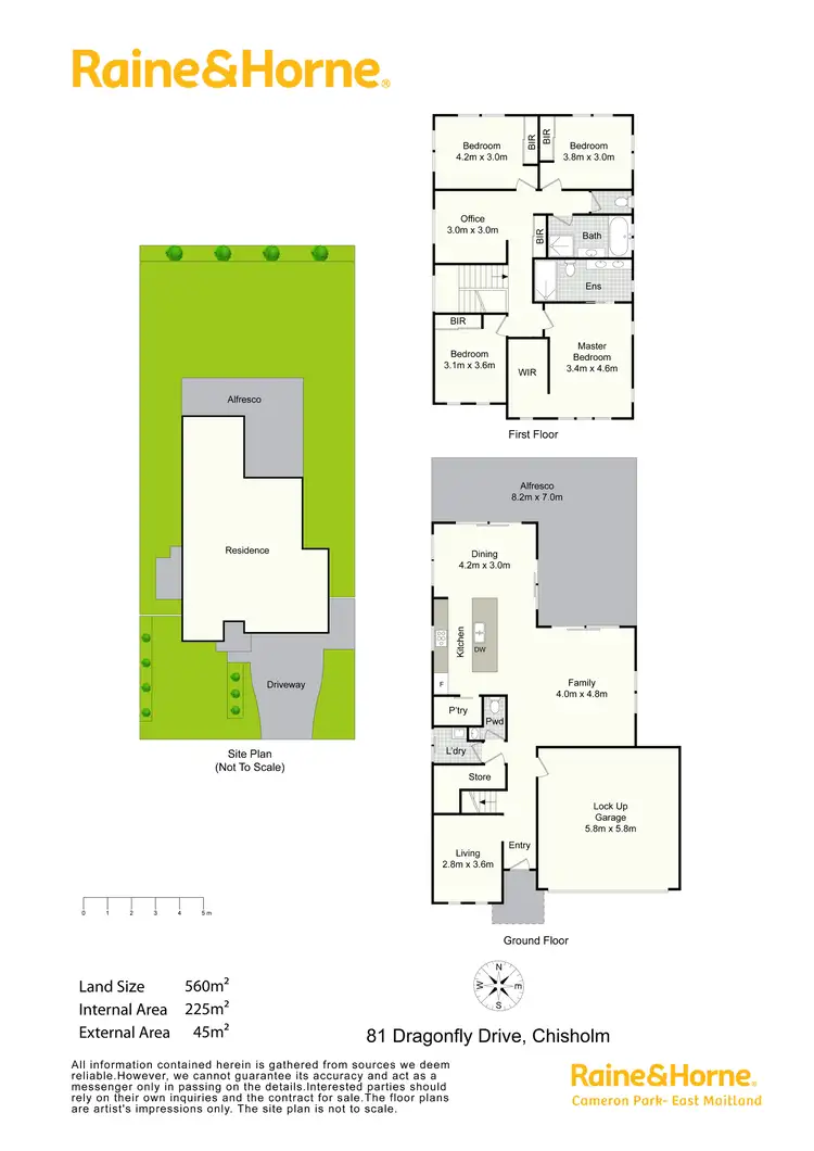 Floorplan of Homely house listing, 81 Dragonfly Drive, Chisholm NSW 2322