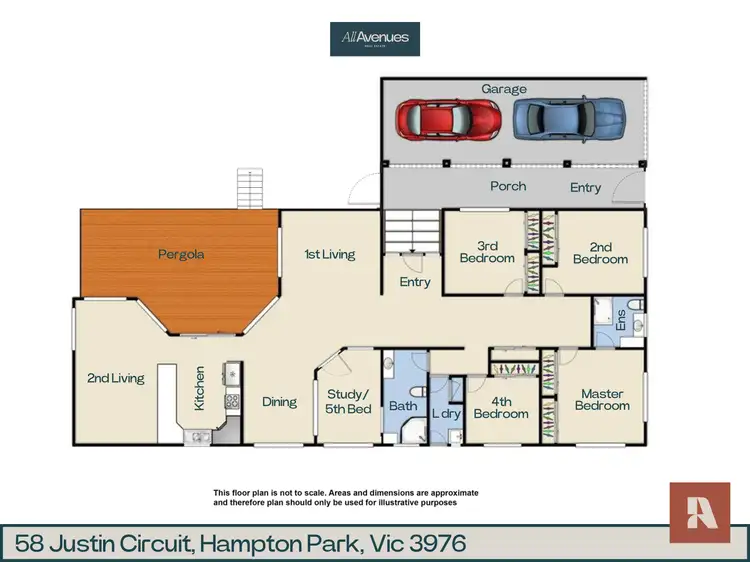 Floorplan of Homely house listing, 58 Justin Circuit, Hampton Park VIC 3976