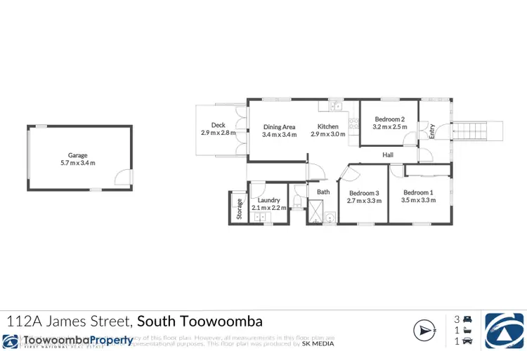 Floorplan of Homely house listing, 112A James Street, South Toowoomba QLD 4350