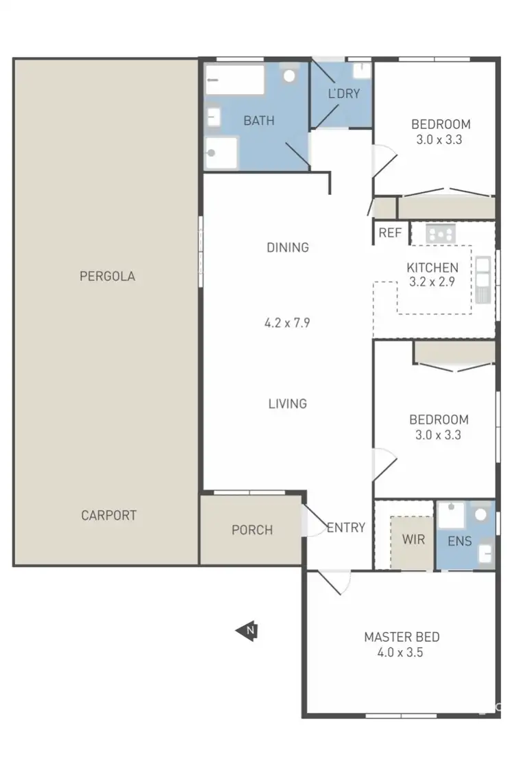 Floorplan of Homely house listing, 48 Latham Street, Werribee VIC 3030