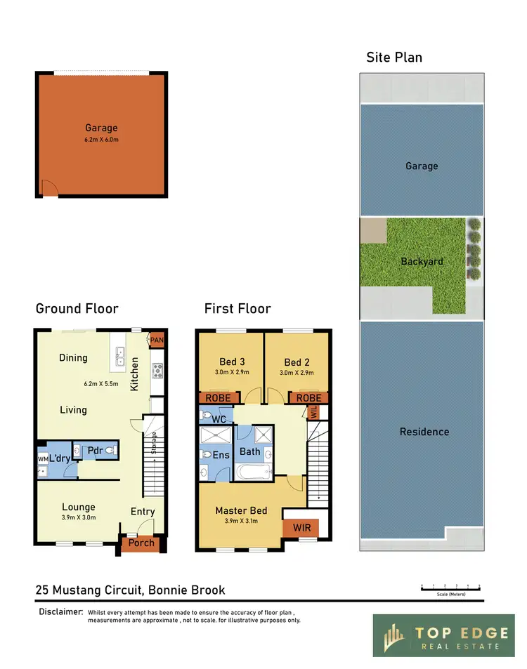 Floorplan of Homely townhouse listing, 25 Mustang Circuit, Bonnie Brook VIC 3335