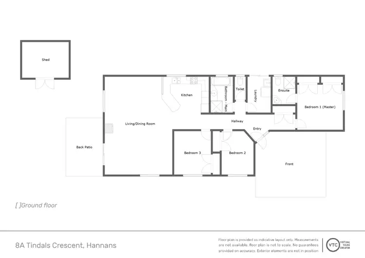 Floorplan of Homely house listing, 8A Tindals Crescent, Hannans WA 6430