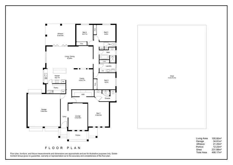 Floorplan of Homely house listing, 329 Fidge Road, Hamley Bridge SA 5401