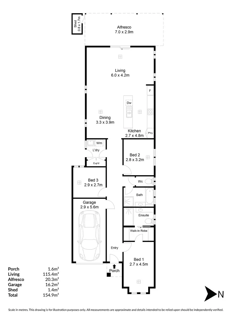 Floorplan of Homely house listing, 63B Fosters Road, Greenacres SA 5086