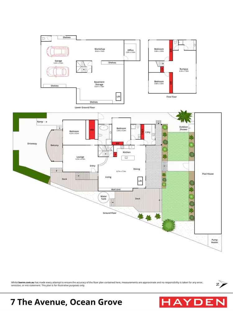 Floorplan of Homely house listing, 7 The Avenue, Ocean Grove VIC 3226
