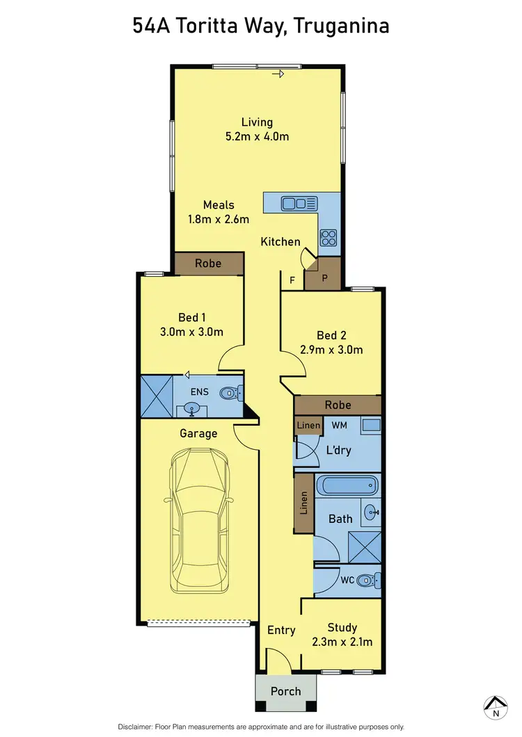 Floorplan of Homely house listing, 54A Toritta Way, Truganina VIC 3029