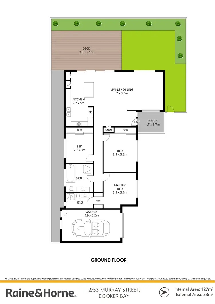 Floorplan of Homely villa listing, 2/53 Murray Street, Booker Bay NSW 2257